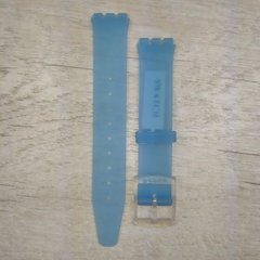 Ремешок 16 мм для часов swatch sw16, Блакитний