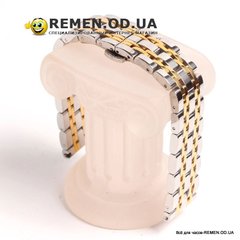 Браслет для наручних годинників - комбі з жовтим золотом 16 мм