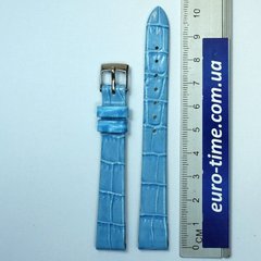 Ремешок для наручных часов, голубой, для женских часов, 12 мм