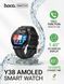 Смарт-годинник Hoco Y38 AMOLED 1.43" з підтримкою дзвінків Bluetooth, вологозахист IP67, Black