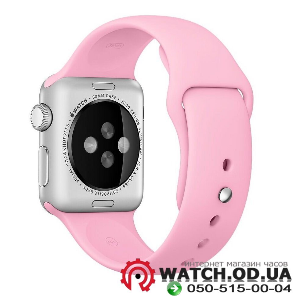 Ремешок для apple watch силикон 38/40, Розовый
