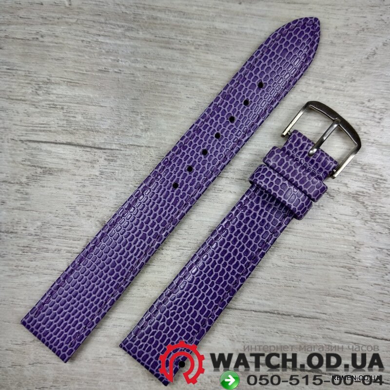 Фиолетовый ремешок для женских часов, 16 мм