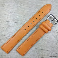Ремешок для часов, оранжевый гладкий, 16мм
