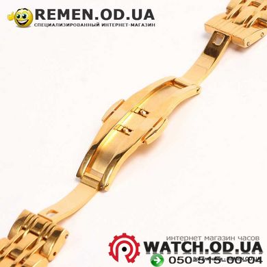 Золотой браслет для часов 14мм - премиум