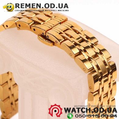 Золотий браслет для годинника 16мм - преміум