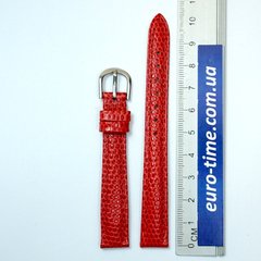 Красный ремешок для женских часов 12 мм