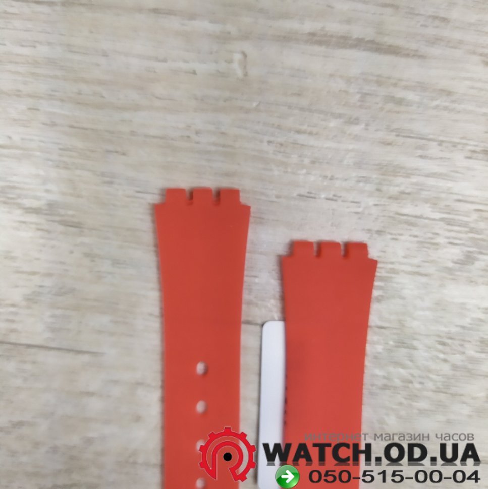 Ремешок 12 мм для часов swatch sw12, Морковный