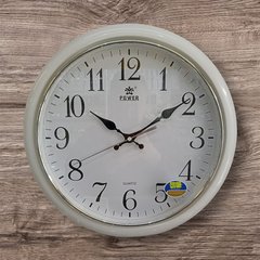 Настінний годинник, білий, безшумний, діаметр 41см