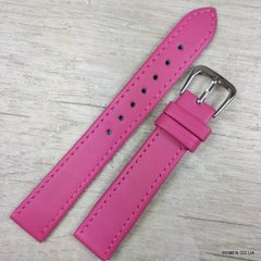 Ремешок для часов, розовый гладкий, 16мм