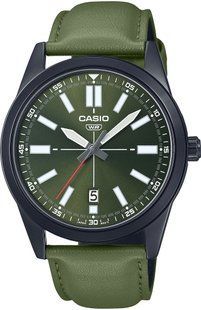 Зленые мужские часы casio MTP-VD02BL-3E