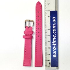 Ремешок на часы, 12 мм, розовый гладкий