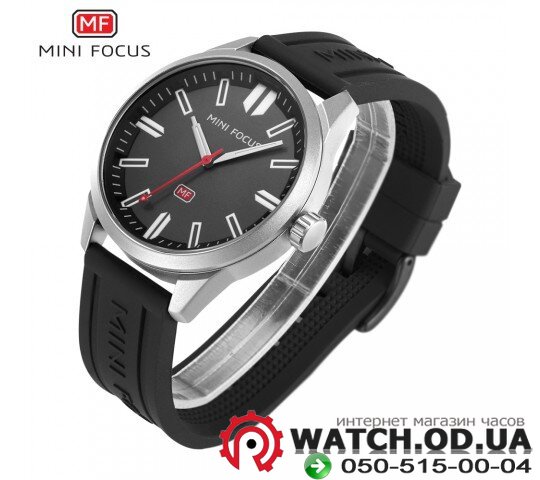 Мужские Часы Mini Focus W54 с силиконовым ремешком, серый