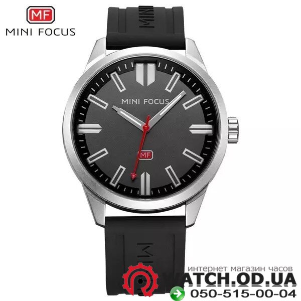 Мужские Часы Mini Focus W54 с силиконовым ремешком, серый