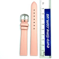 Розовый гладкий ремешок для женских часов, 14 мм