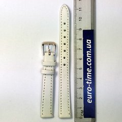 Ремешок на часы, 12 мм, белый гладкий