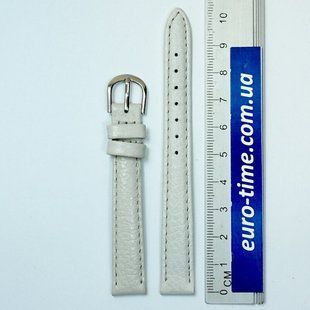 Белый ремешок для женских часов 12 мм